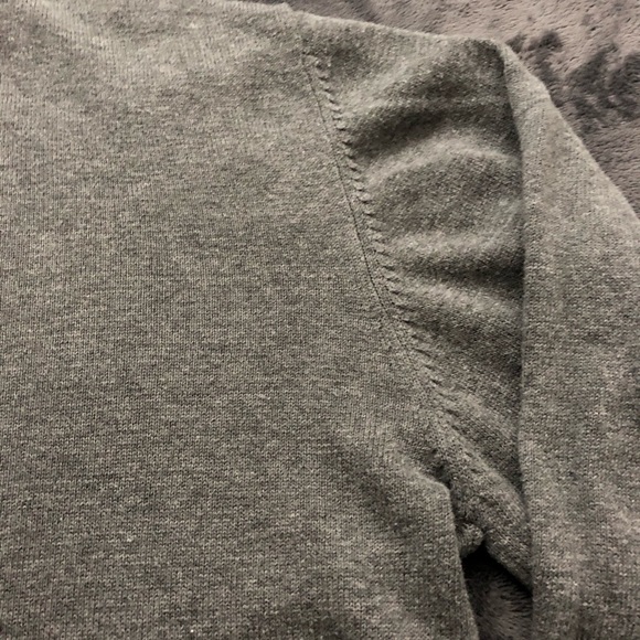 Vintage-LaVané Plain all Gray Crewneck Sweater L - Picture 5 of 8